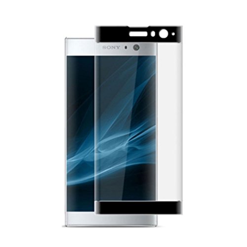 HERCN Sony Xperia XA2 5.2" 3D Displayschutzfolie,3D Curved 9H Härte Gehärtetem Glas Tempered Displayschutz Screen Protector für Sony Xperia XA2 Smartphone (Schwarz) von HERCN