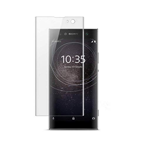 HERCN Sony Xperia XA2 5.2" 3D Displayschutzfolie,3D Curved 9H Härte Gehärtetem Glas Tempered Displayschutz Screen Protector für Sony Xperia XA2 Smartphone (Transparent) von HERCN