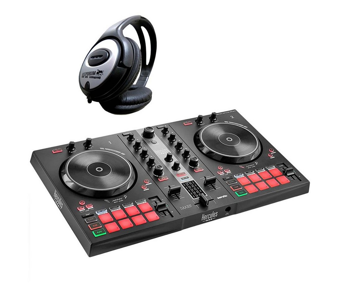 HERCULES DJ Controller DJControl Inpulse 300 MK2 mit Kopfhörer von HERCULES