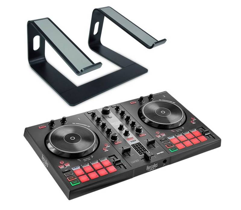 HERCULES DJ Controller Hercules DJ Control Inpulse 300 MK2 mit Laptopständer von HERCULES