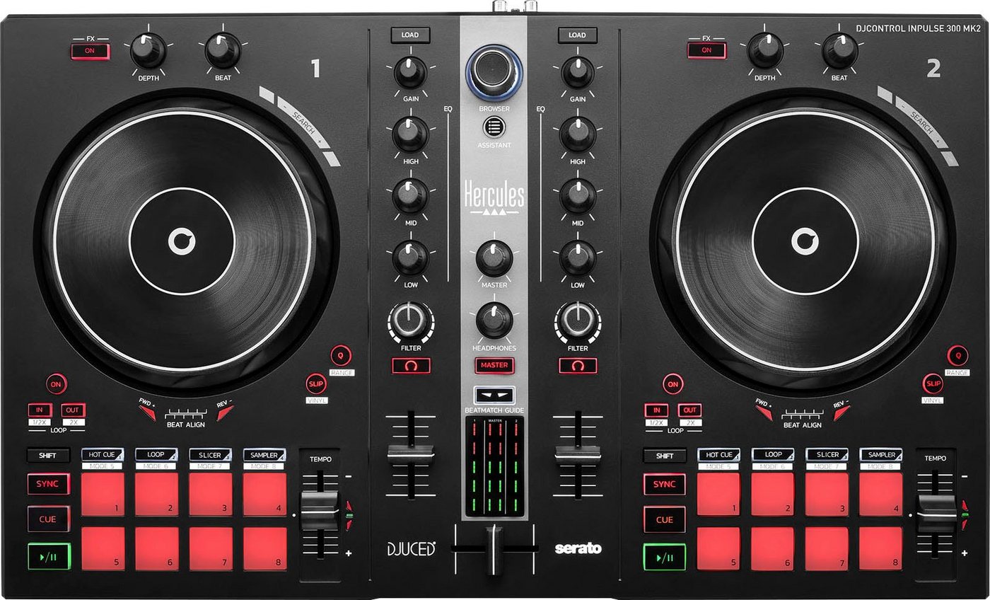 HERCULES DJControl Inpulse 300 MK2 Controller HERCULES DJControl Inpulse 300 MK2 Controller von HERCULES