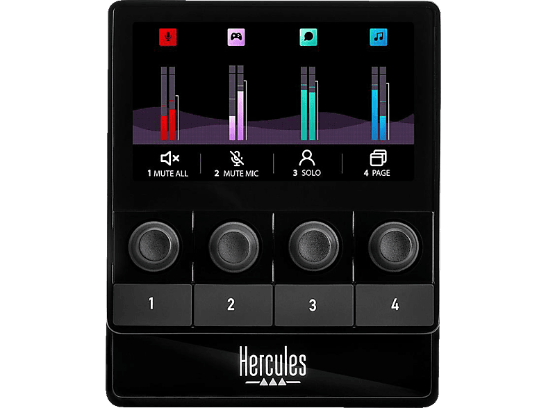HERCULES Stream 100 Audio Controller, Schwarz von HERCULES