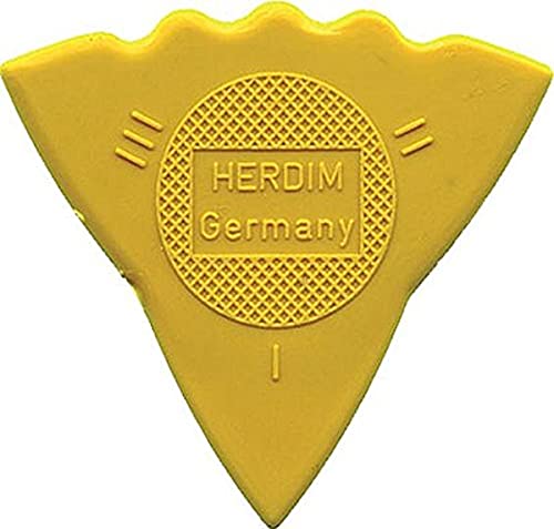 Herdim Plektrum - 3 Stärken - 12er Pack - Farbe: Gelb, 661102 von HERDIM