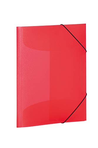 HERMA Sammelmappe A4 Rot Transluzent, Eckspanner-Mappe aus Kunststoff mit Gummizug und Innenklappen für Kinder, Jungen und Mädchen HERMA Sammelmappe A4 Rot Transluzent, Eckspanner-Mappe aus Kunststoff mit Gummizug und Innenklappen für Kinder, Jungen und Mädchen von HERMA