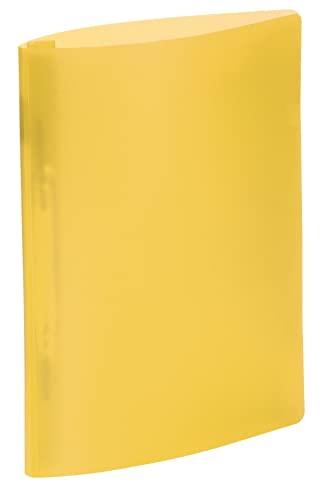 HERMA 19536 Spiralhefter A4 Transluzent Gelb, 3 Stück, Spiral-Schnellhefter aus Kunststoff mit Amtsheftung oder Behördenheftung, stabiles Plastik Schnellhefter Set für Schule & Büro von HERMA