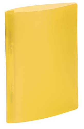 HERMA 19536 Spiralhefter A4 Transluzent Gelb, Spiral-Schnellhefter aus Kunststoff mit Amtsheftung oder Behördenheftung, stabiler Plastik Schnellhefter für Schule & Büro von HERMA