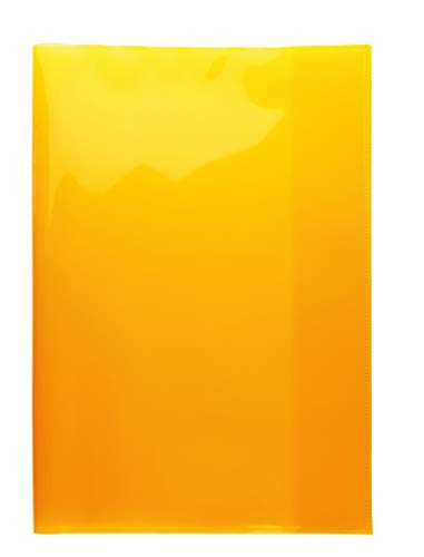 HERMA 19605 Heftumschläge A4 Transparent Orange, 10 Stück, Hefthüllen aus strapazierfähiger, abwischbarer & extra dicker Polypropylen-Folie, durchsichtige Heftschoner Set für Schulhefte, farbig HERMA 19605 Heftumschläge A4 Transparent Orange, 10 Stück, Hefthüllen aus strapazierfähiger, abwischbarer & extra dicker Polypropylen-Folie, durchsichtige Heftschoner Set für Schulhefte, farbig von HERMA