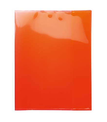 HERMA 19626 Heftumschläge Quart Transparent Rot, 10 Stück, Hefthüllen aus strapazierfähiger, abwischbarer & extra dicker Polypropylen-Folie, durchsichtige Heftschoner Set für Schulhefte, farbig von HERMA