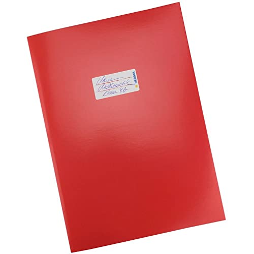 HERMA 19748 Heftumschlag A4 Karton Rot, Hefthülle mit Beschriftungsfeld aus stabilem & extra starkem Papier, Heftschoner für Schulhefte, farbig HERMA 19748 Heftumschlag A4 Karton Rot, Hefthülle mit Beschriftungsfeld aus stabilem & extra starkem Papier, Heftschoner für Schulhefte, farbig von HERMA