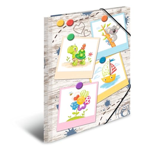 HERMA Sammelmappe A4 Kinder Holzoptik, Eckspanner-Mappe aus Pappe mit Kindergarten Motiv, Gummizug, Innenklappen und Innendruck für Jungen, Mädchen und Kinder HERMA Sammelmappe A4 Kinder Holzoptik, Eckspanner-Mappe aus Pappe mit Kindergarten Motiv, Gummizug, Innenklappen und Innendruck für Jungen, Mädchen und Kinder von HERMA
