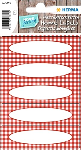 HERMA 3639 Marmeladen Etiketten selbstklebend, 20 Stück, 76 x 23 mm, Homemade Küchen Aufkleber zum Beschriften, Haushalt Sticker für Weihnachten Einmachgläser Gewürzgläser Marmeladengläser Flaschen HERMA 3639 Marmeladen Etiketten selbstklebend, 20 Stück, 76 x 23 mm, Homemade Küchen Aufkleber zum Beschriften, Haushalt Sticker für Weihnachten Einmachgläser Gewürzgläser Marmeladengläser Flaschen von HERMA