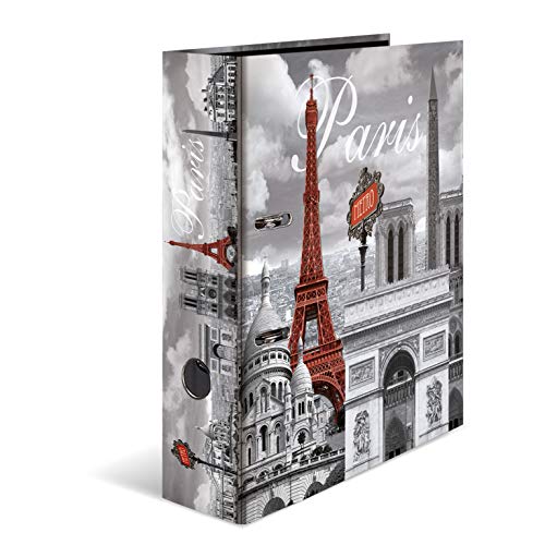 HERMA Ordner A4 Paris Frankreich Set, 10 Stück, 7 cm breit, Kinder Ringordner mit Städte Motiv, bunter Aktenordner mit Innendruck für Jungen und Mädchen HERMA Ordner A4 Paris Frankreich Set, 10 Stück, 7 cm breit, Kinder Ringordner mit Städte Motiv, bunter Aktenordner mit Innendruck für Jungen und Mädchen von HERMA