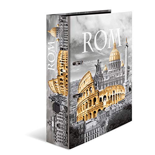 HERMA Ordner A4 Rom Italien Set, 10 Stück, 7 cm breit, Kinder Ringordner mit Städte Motiv, bunter Aktenordner mit Innendruck für Jungen und Mädchen HERMA Ordner A4 Rom Italien Set, 10 Stück, 7 cm breit, Kinder Ringordner mit Städte Motiv, bunter Aktenordner mit Innendruck für Jungen und Mädchen von HERMA