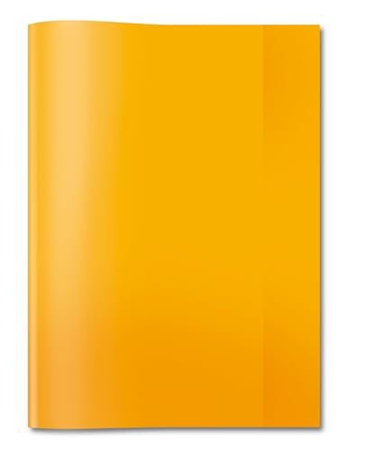 HERMA 7494 Heftumschläge A4 Transparent Orange, 25 Stück, Hefthüllen aus strapazierfähiger & abwischbarer Polypropylen-Folie, durchsichtige Heftschoner Set für Schulhefte, farbig HERMA 7494 Heftumschläge A4 Transparent Orange, 25 Stück, Hefthüllen aus strapazierfähiger & abwischbarer Polypropylen-Folie, durchsichtige Heftschoner Set für Schulhefte, farbig von HERMA