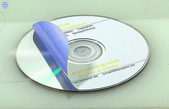 HERMA CD-Etiketten CD-Etik. Ø 116 mm 4471 weiß von HERMA