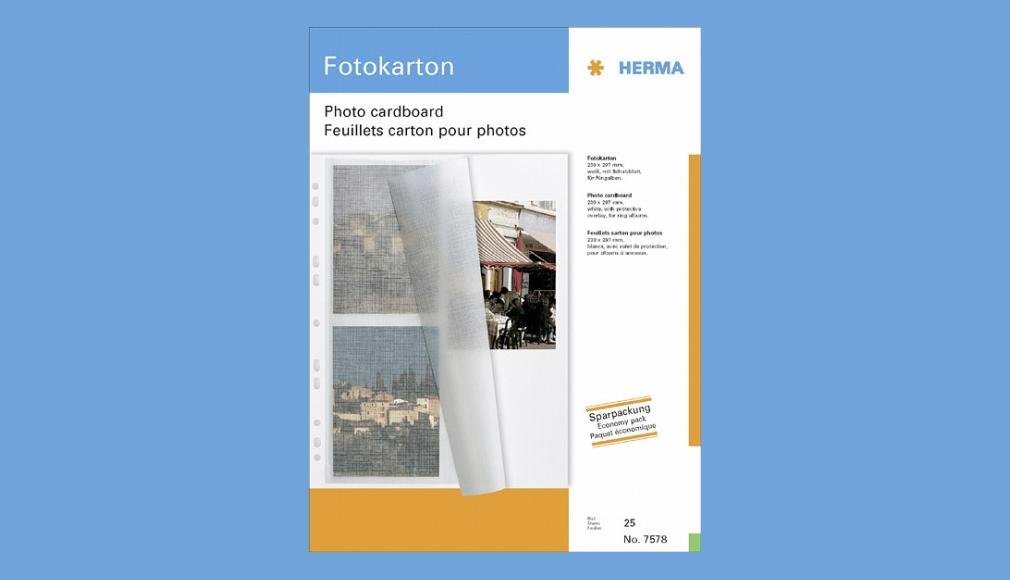 HERMA Fotoalbum Fotokarton 25 Blatt 7578 HERMA Fotoalbum Fotokarton 25 Blatt 7578 von HERMA