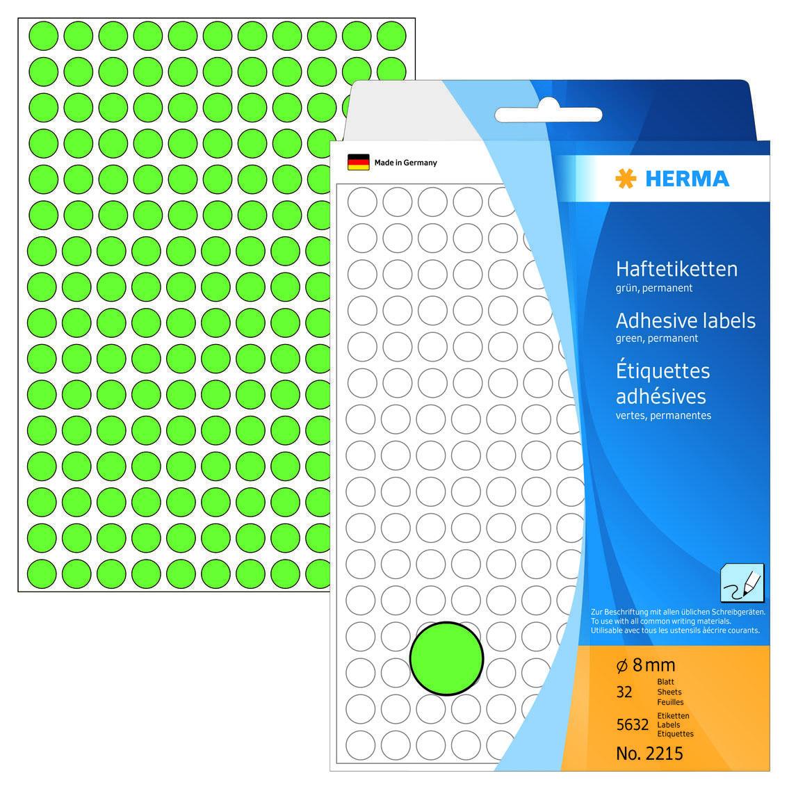 HERMA Klebepunkte Ø 8,0 mm grün HERMA Klebepunkte Ø 8,0 mm grün von HERMA