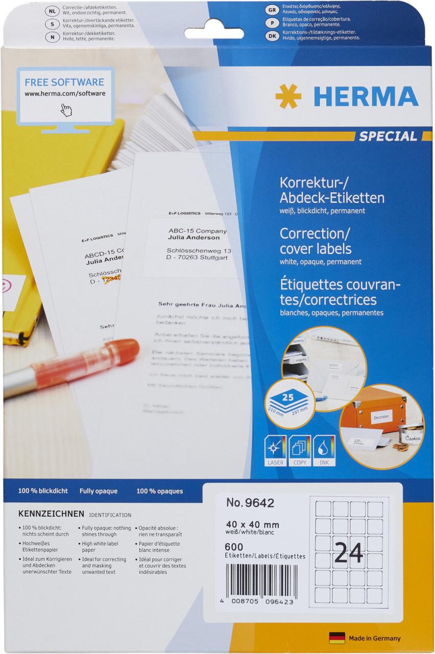 HERMA QR-Code-Etiketten 9642 weiß 40,0 x 40,0 mm HERMA QR-Code-Etiketten 9642 weiß 40,0 x 40,0 mm von HERMA