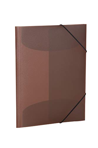HERMA Sammelmappe A3 Braun Transluzent, Eckspanner-Mappe aus Kunststoff mit Gummizug und Innenklappen für Kinder, Jungen und Mädchen HERMA Sammelmappe A3 Braun Transluzent, Eckspanner-Mappe aus Kunststoff mit Gummizug und Innenklappen für Kinder, Jungen und Mädchen von HERMA