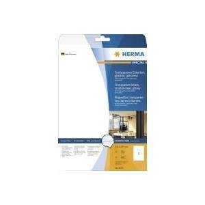 HERMA Special - Selbstklebende Glanzfolie - durchsichtig - A4 (210 x 297 mm) - 25 Stck. (8020) von HERMA