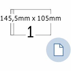 Herma Etiketten A6 Papier weiß 105x143,50mm 2000 Blatt/2000 Etiketten von HERMA