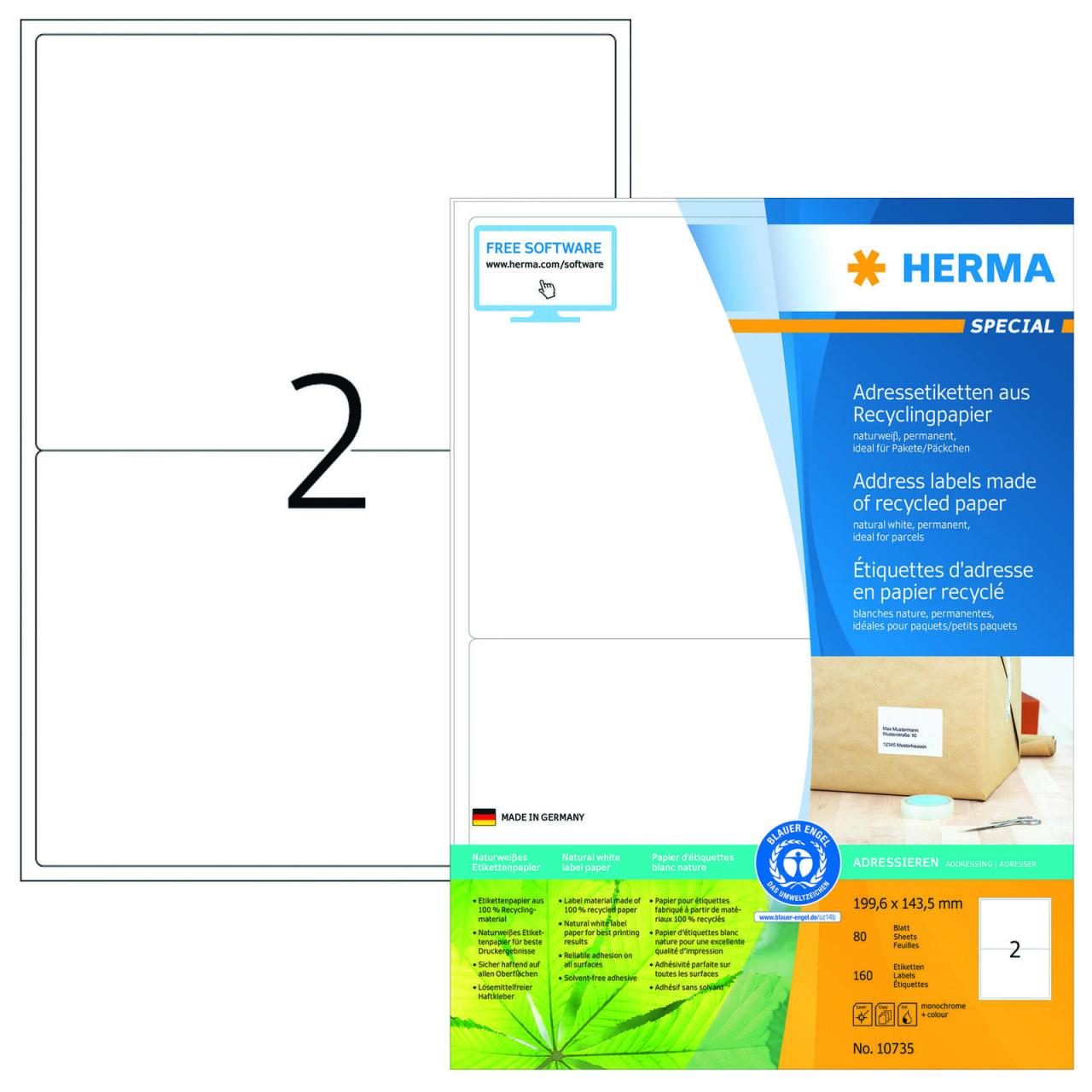 Herma Etiketten RC 199,6x143,5 von HERMA