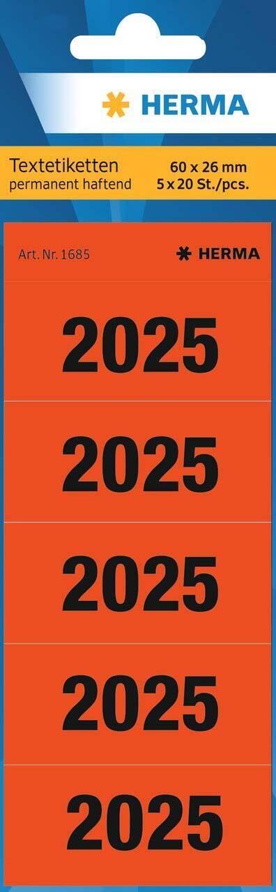 100 HERMA Inhaltsschilder 2025 rot 100 HERMA Inhaltsschilder 2025 rot von HERMA