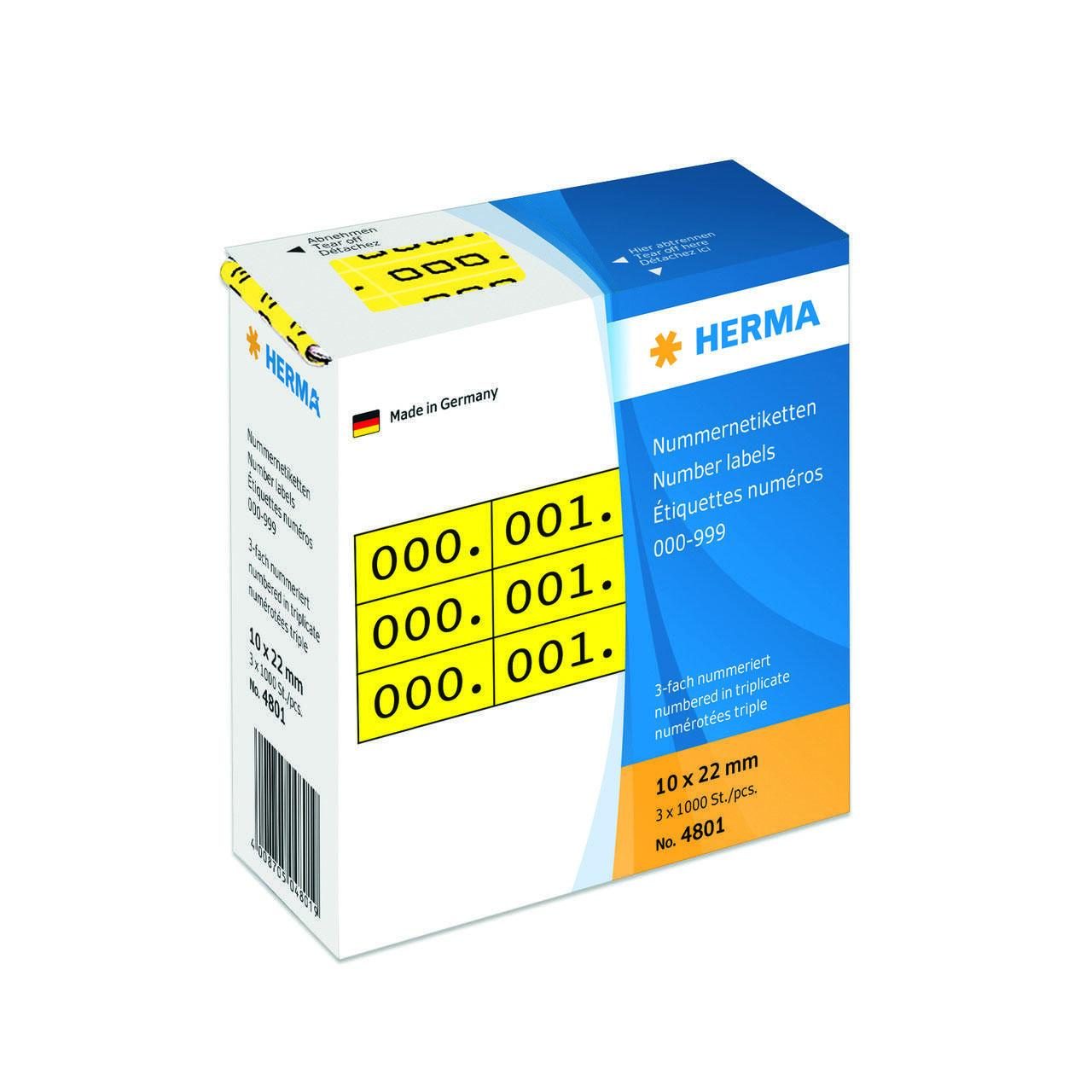 HERMA Klebenummern gelb HERMA Klebenummern gelb von HERMA