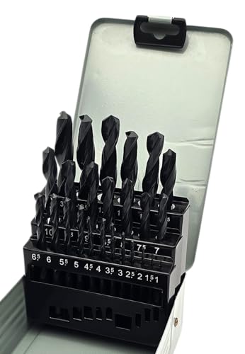 HERO Metallbohrer Set 25-tlg. Bohrerset HSS Spiralbohrer 1,0-13 mm Rollgewalzte DIN338 Stahlbohrer Bohrersatz Spiralbohrersatz Metallspiralbohrer Bohrer für Stahl, Alu, Messing, NE Metall, Guss, PVC HERO Metallbohrer Set 25-tlg. Bohrerset HSS Spiralbohrer 1,0-13 mm Rollgewalzte DIN338 Stahlbohrer Bohrersatz Spiralbohrersatz Metallspiralbohrer Bohrer für Stahl, Alu, Messing, NE Metall, Guss, PVC von HERO PROFIWERKZEUG