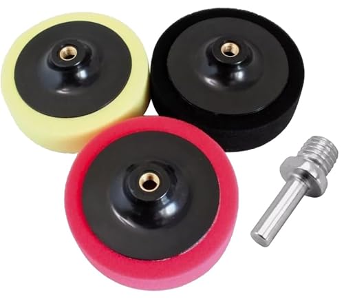 HERO Polierschwamm Set Auto Polierpads Set 4-Teilig Polieraufsatz 150mm Politur Polierauflage Polierset M14-2-Spannfutter Polieren Schleifen Wachsen für Bohrmaschine Winkelschleifer Akkuschrauber HERO Polierschwamm Set Auto Polierpads Set 4-Teilig Polieraufsatz 150mm Politur Polierauflage Polierset M14-2-Spannfutter Polieren Schleifen Wachsen für Bohrmaschine Winkelschleifer Akkuschrauber von HERO PROFIWERKZEUG
