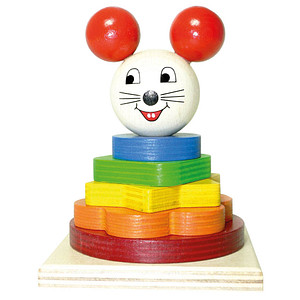 HESS Stapelturm Maus Lernspielzeug HESS Stapelturm Maus Lernspielzeug von HESS
