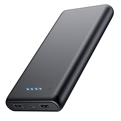 HETP Powerbank 24800 mah Externer Akku Power Pack Ladegerät Dual Output mit LED-anzeige Extrem hohe Kapazitat Tragbares Ladegerät Externer Batterie Pack kompatibel für Handy, Tablet andere Geräte von HETP