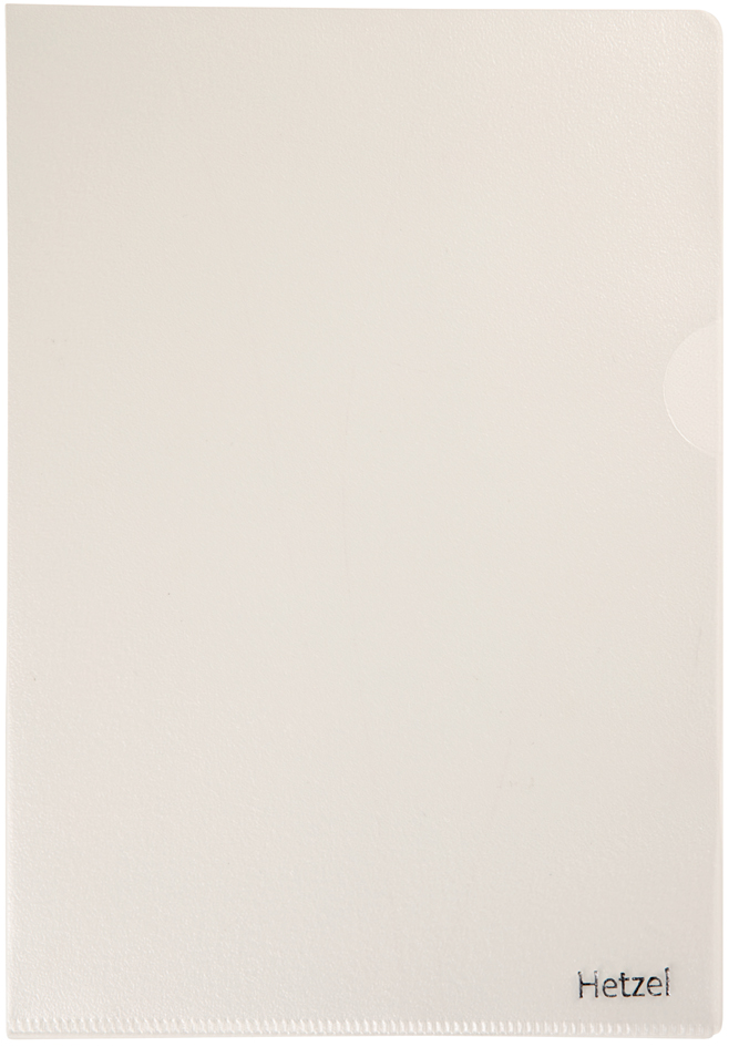 HETZEL Sichthülle Standard, A4, PP, glasklar, 0,105 mm von HETZEL