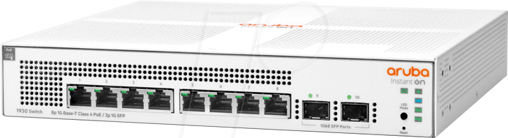 HP 1930-8GP - Switch, 10-Port, Gigabit Ethernet, SFP, PoE+ HP 1930-8GP - Switch, 10-Port, Gigabit Ethernet, SFP, PoE+ von HEWLETT PACKARD ENTERPRISE