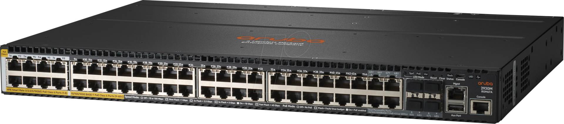 HP 2930M-40G-8SR - Switch, 48-Port, Gigabit Ethernet, RJ45/SFP, PoE+ HP 2930M-40G-8SR - Switch, 48-Port, Gigabit Ethernet, RJ45/SFP, PoE+ von HEWLETT PACKARD ENTERPRISE