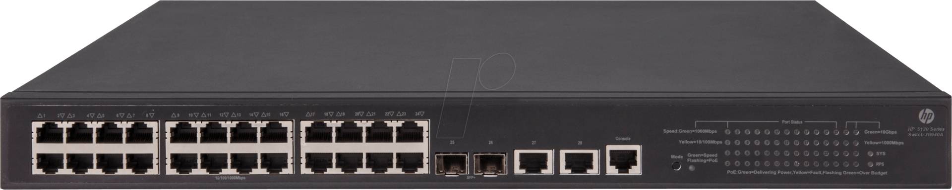 HP 5130-24G-SFPP - Switch, 24-Port, Gigabit Ethernet, PoE von HEWLETT PACKARD ENTERPRISE