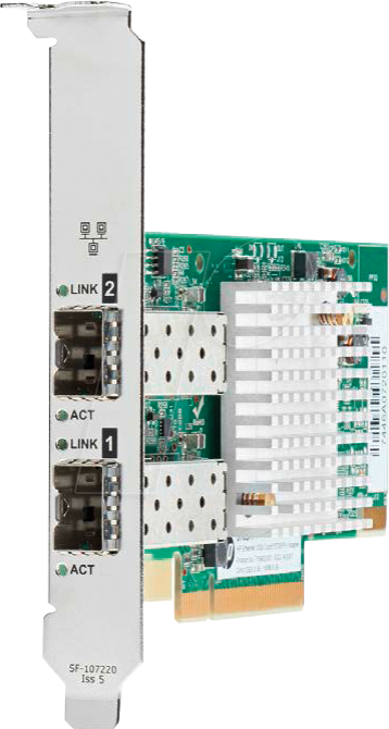 HP 562SFP+ - Netzwerkkarte, PCIe, Gigabit Ethernet, 2x SFP+ HP 562SFP+ - Netzwerkkarte, PCIe, Gigabit Ethernet, 2x SFP+ von HEWLETT PACKARD ENTERPRISE