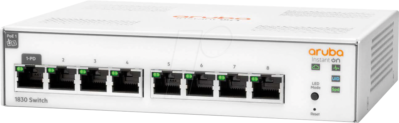 HP ION 1830 8G - Switch, 8-Port, Gigabit Ethernet von HEWLETT PACKARD ENTERPRISE