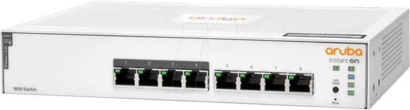 HP ION 1830 8G4P - Switch, 8-Port, Gigabit Ethernet, PoE+ von HEWLETT PACKARD ENTERPRISE