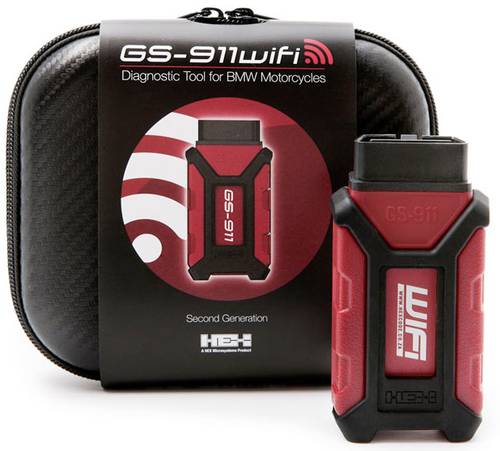 HEX GS-911 WiFi Hobby Motorrad Diagnosetool OBD2 Passend für (Auto-Marke): BMW (Motorrad) 10 Fahrze von HEX