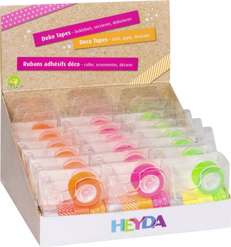 HEYDA Deko-Klebeband Mini , Neon Akzente, , Thekendisplay von HEYDA