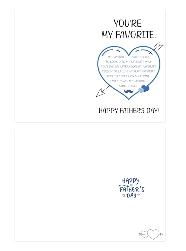 HEYINSHEN Grußkarten zum Vatertag mit Aufschrift "You are my avorite heart" HEYINSHEN Grußkarten zum Vatertag mit Aufschrift "You are my avorite heart" von HEYINSHEN