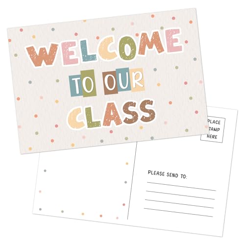 HEYINSHEN Postkarten mit Aufschrift "Welcome To Our Class", Postkarten für Schüler, personalisierbar, für Lehrer, Postkarten für Kinder, Kindergarten, Vorschulbedarf, 36 Stück HEYINSHEN Postkarten mit Aufschrift "Welcome To Our Class", Postkarten für Schüler, personalisierbar, für Lehrer, Postkarten für Kinder, Kindergarten, Vorschulbedarf, 36 Stück von HEYINSHEN