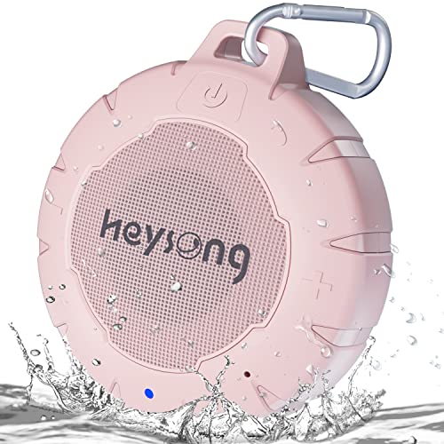 HEYSONG Bluetooth Lautsprecher Wasserdicht Dusche, Mini Drahtloser Lautsprecher Box Outdoor Musikbox Stereo Surround Sound Tragbarer, Freisprechfunktion, Kompakter Soundbox für Kajak, Camping-Rosa HEYSONG Bluetooth Lautsprecher Wasserdicht Dusche, Mini Drahtloser Lautsprecher Box Outdoor Musikbox Stereo Surround Sound Tragbarer, Freisprechfunktion, Kompakter Soundbox für Kajak, Camping-Rosa von HEYSONG