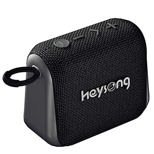 HEYSONG Wasserdichter Bluetooth-Lautsprecher, tragbare kabellose Dusch-Lautsprecher mit kabellosem Stereo-Sound, IPX7, 24-Stunden-Spielzeit, BassUp Lautsprecher Bluetooth für Schlafzimmerzubehör, von HEYSONG