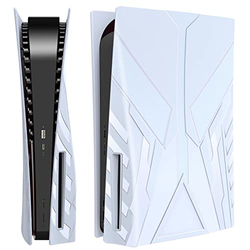HEYSTOP Faceplate Cover Kompatibel mit PS5 Konsole, Bildbausteine Hartes Seitenplatte Hülle Kompatibel mit PS5 Konsole Disc Edition, Ersatzplatte Abdeckung Skin Zubehör Kompatibel mit PS5,Weiß HEYSTOP Faceplate Cover Kompatibel mit PS5 Konsole, Bildbausteine Hartes Seitenplatte Hülle Kompatibel mit PS5 Konsole Disc Edition, Ersatzplatte Abdeckung Skin Zubehör Kompatibel mit PS5,Weiß von HEYSTOP