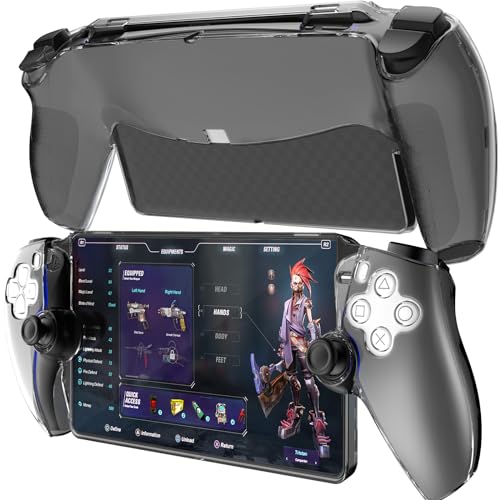 HEYSTOP Hülle Kompatibel mit Playstation Portal Konsole,Schwarz Schutzhülle Case Kompatibel mit PS Portal Remote Player Zubehör,Kratzfest Case Cover Stoßfest Schutzhülle Kompatibel mit PS5 Portal von HEYSTOP