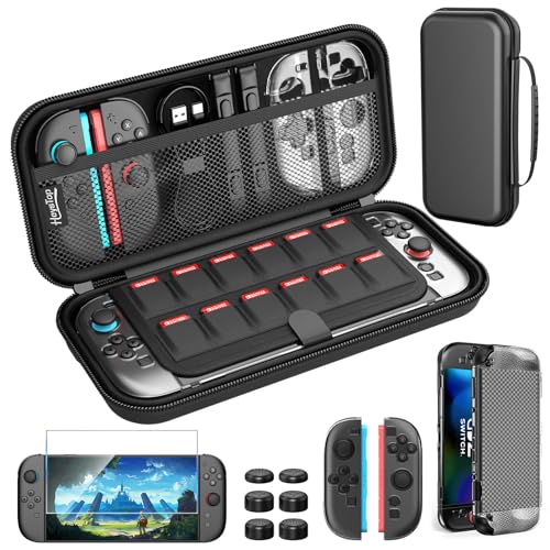 HEYSTOP Tasche für Nintendo Switch 2 Zubehör, Schutztasche mit PC Switch 2 Hülle und TPU Grip Schutzhülle für Switch 2 JoyCon Controller, Großes Fassungsvermögen für Nintendo Switch 2 HEYSTOP Tasche für Nintendo Switch 2 Zubehör, Schutztasche mit PC Switch 2 Hülle und TPU Grip Schutzhülle für Switch 2 JoyCon Controller, Großes Fassungsvermögen für Nintendo Switch 2 von HEYSTOP