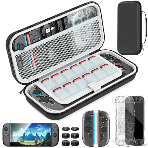 HEYSTOP Tasche für Nintendo Switch 2 Zubehör-Set, Switch 2 Reise-Schutztasche, Switch 2 Dockable Schutzhülle mit Switch 2 Displayschutzfolie für Nintendo Switch 2 Konsole HEYSTOP Tasche für Nintendo Switch 2 Zubehör-Set, Switch 2 Reise-Schutztasche, Switch 2 Dockable Schutzhülle mit Switch 2 Displayschutzfolie für Nintendo Switch 2 Konsole von HEYSTOP