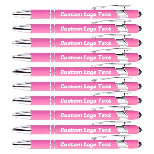 HEYZARDA Kugelschreiber mit Gravur Kugelschreiber Personalisiert mit Namen Text Logo Rose 100 Pcs von HEYZARDA